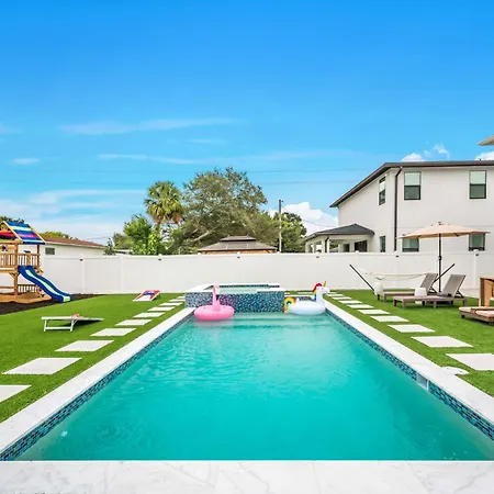 Luxury Home W Heated Pool Gym Playground & More